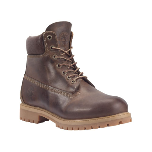Men\'s Timberland® Heritage 6-Inch Waterproof Boots Brown Burnished Full-Grain