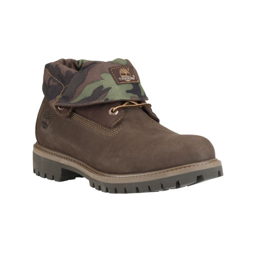 Men\'s Timberland® Roll-Top Boots  Red Briar Nubuck/Camo