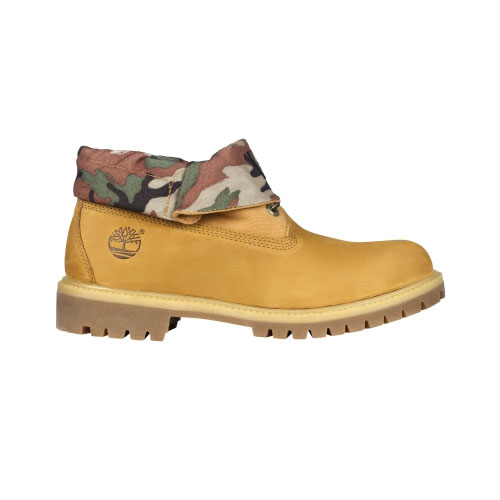 Men\'s Timberland® Roll-Top Boots  Wheat Nubuck/Plaid