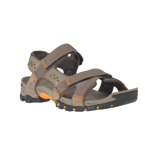 Men's Timberland® Eldridge Leather Sandals Pewter