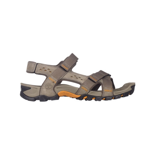 Men\'s Timberland® Eldridge Leather Sandals Pewter