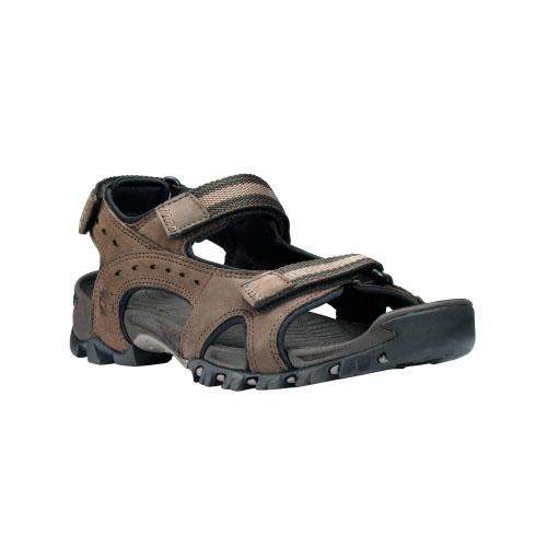 Men\'s Timberland® Wakeby Leather Sandals Dark Brown
