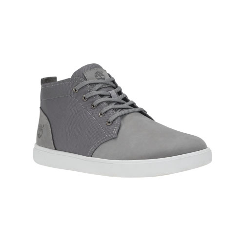 Men's Timberland® Groveton Chukka Shoes Grey Nubuck/Canvas