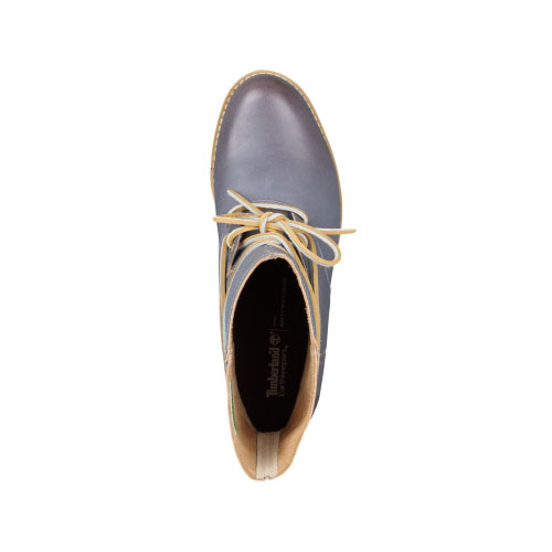 Women\'s Timberland® Savin Hill 3-Eye Leather Ankle Boots Folkstone Grey Full-Grain