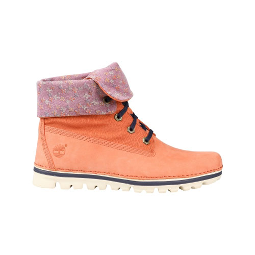 Women\'s Timberland® Earthkeepers® Brookton Canvas Roll-Top Boots Salmon Waterbuck