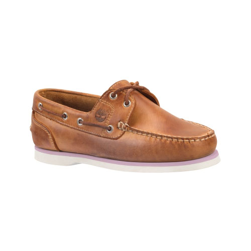 Women's Timberland® Earthkeepers® Classic Amherst 2-Eye Boat Shoes  Tan Burnished