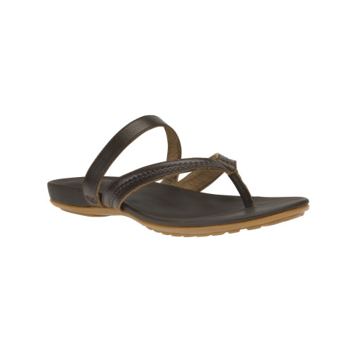 Women's Timberland® Harborview Leather Thong Sandals Brown Full-Grain